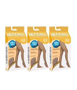 Kit com 3 Meias-calas sem Ponteira Kendall 1891 Alta Compresso (20-30 mmHg) Mel