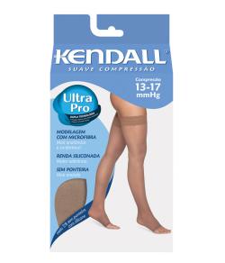 Meia 7/8 sem Ponteira com Renda Siliconada Kendall 2613 Suave Compresso (13-17 mmHg)